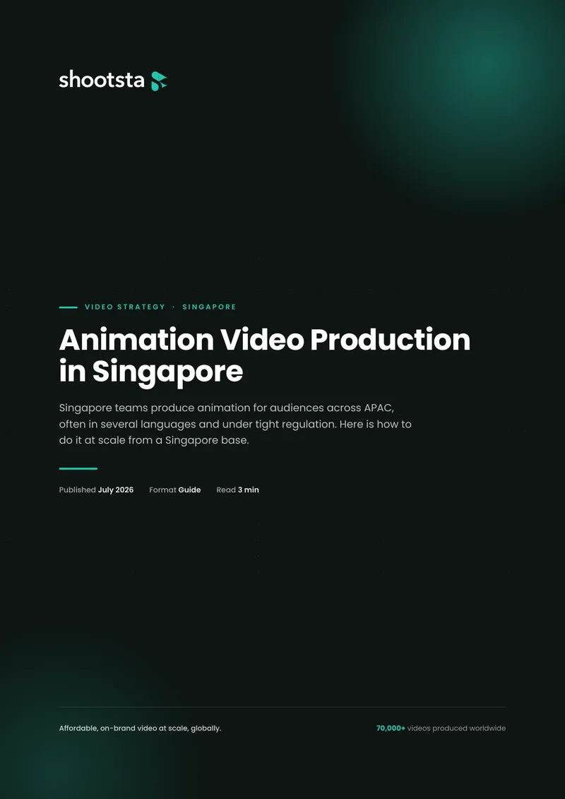 Animation Video Production Strategies in Singapore