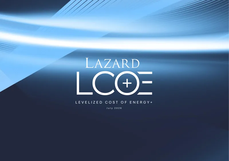 Lazard's Levelized Cost of Energy Analysis 2026