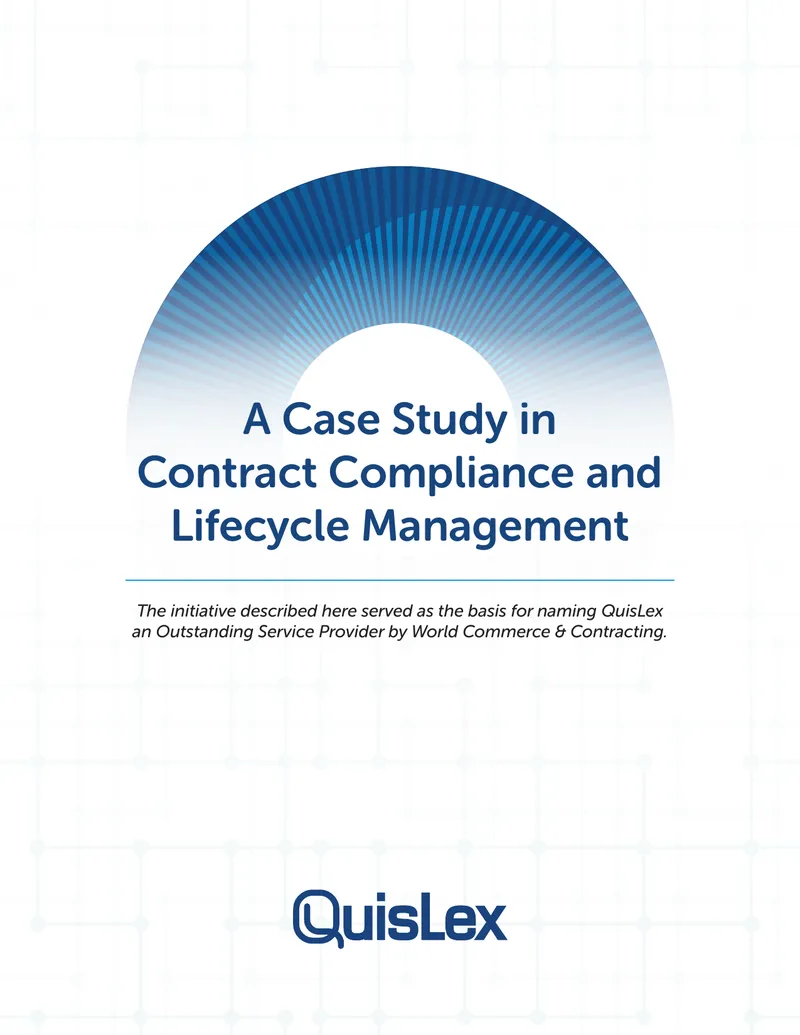 Case Study on Contract Compliance and Lifecycle Management