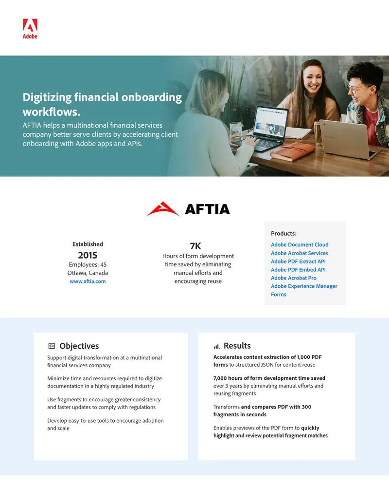 Digital Transformation in Financial Services Using Adobe Tools