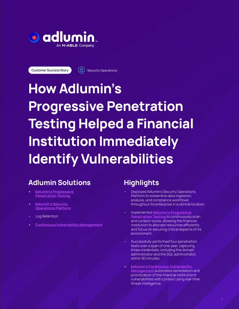 Adlumin Penetration Testing Implementation Case Study