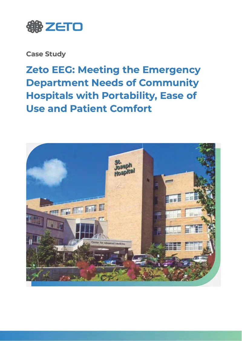 Zeto EEG Implementation in Emergency Departments