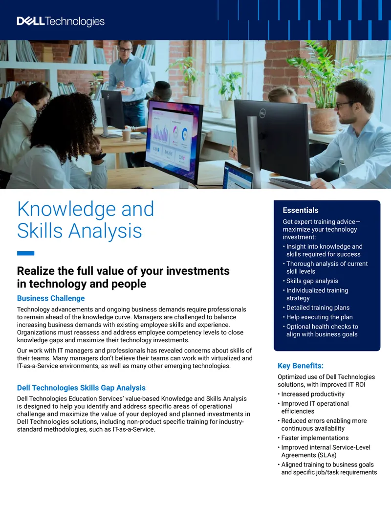 Dell Technologies Knowledge and Skills Analysis