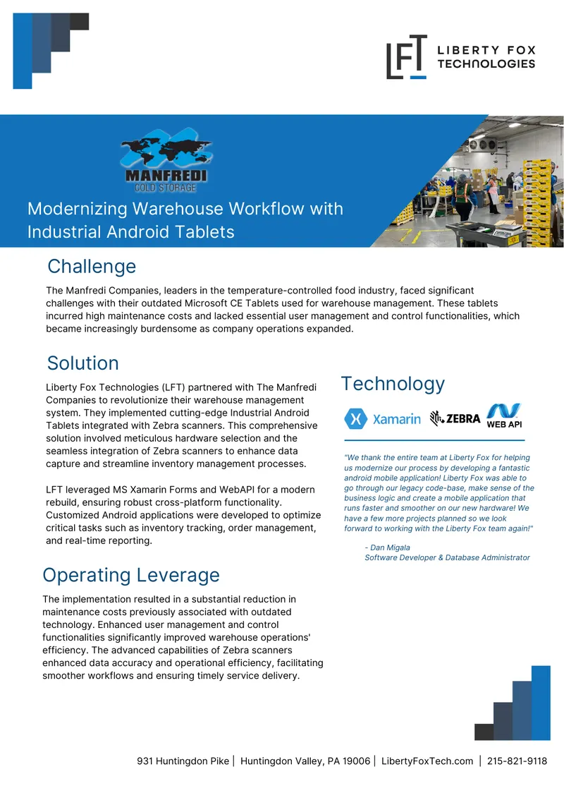 Modernizing Warehouse Workflow with Android Tablets