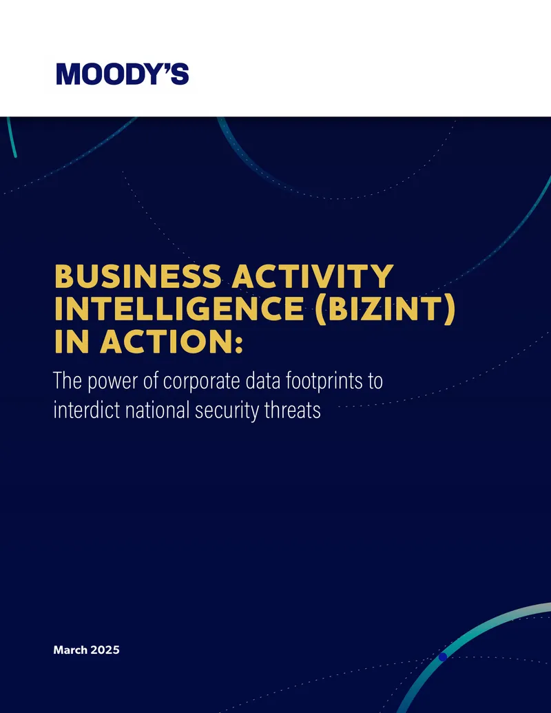 Business Activity Intelligence for National Security