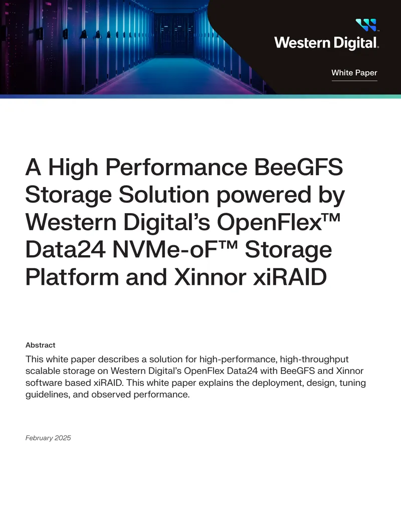High Performance BeeGFS Storage Solution Overview