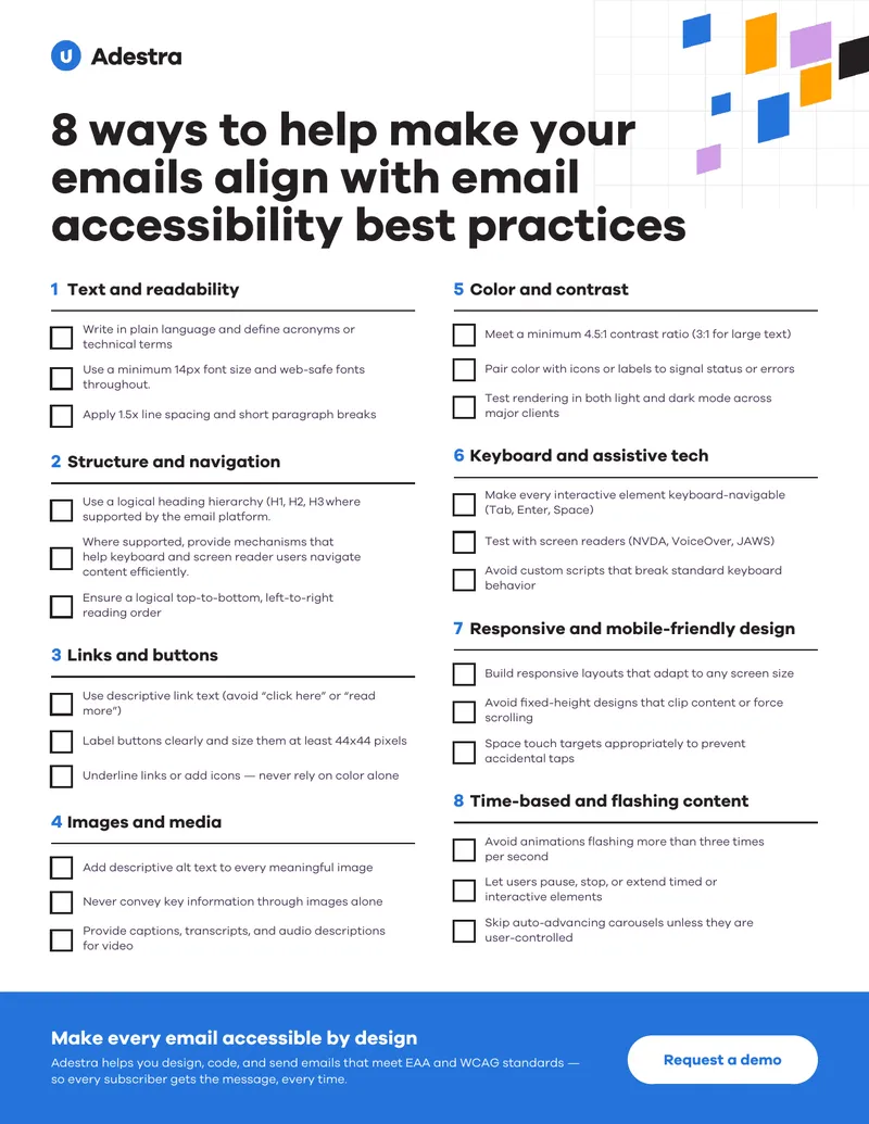 Email Accessibility Best Practices Guide
