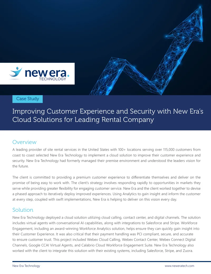 Cloud Solutions Implementation for Customer Experience Enhancement