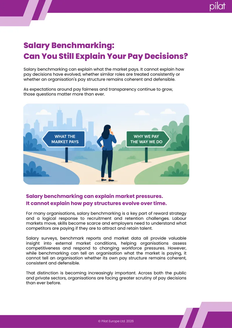 Salary Benchmarking and Pay Decision Transparency