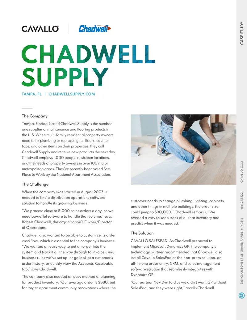 Chadwell Supply Case Study on SalesPad Implementation