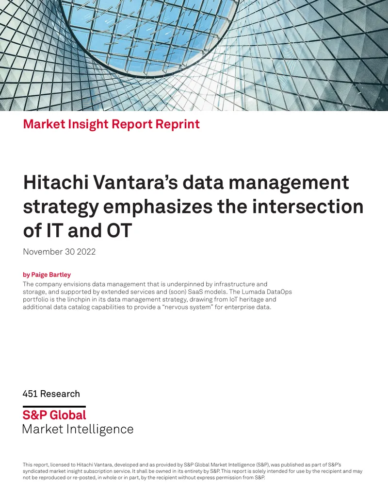 Hitachi Vantara Data Management Strategy Overview