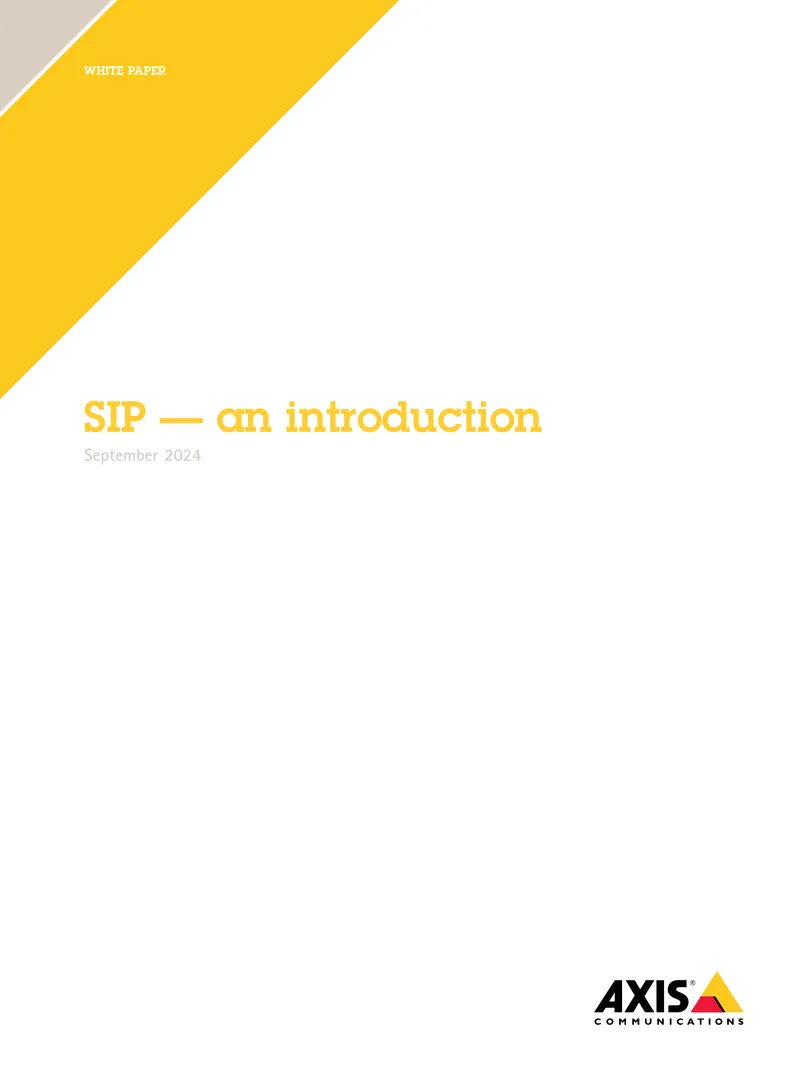 Session Initiation Protocol Overview
