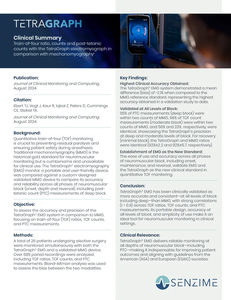 Clinical Validation of TetraGraph EMG System