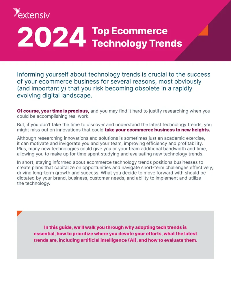 Ecommerce Technology Trends Adoption Guide