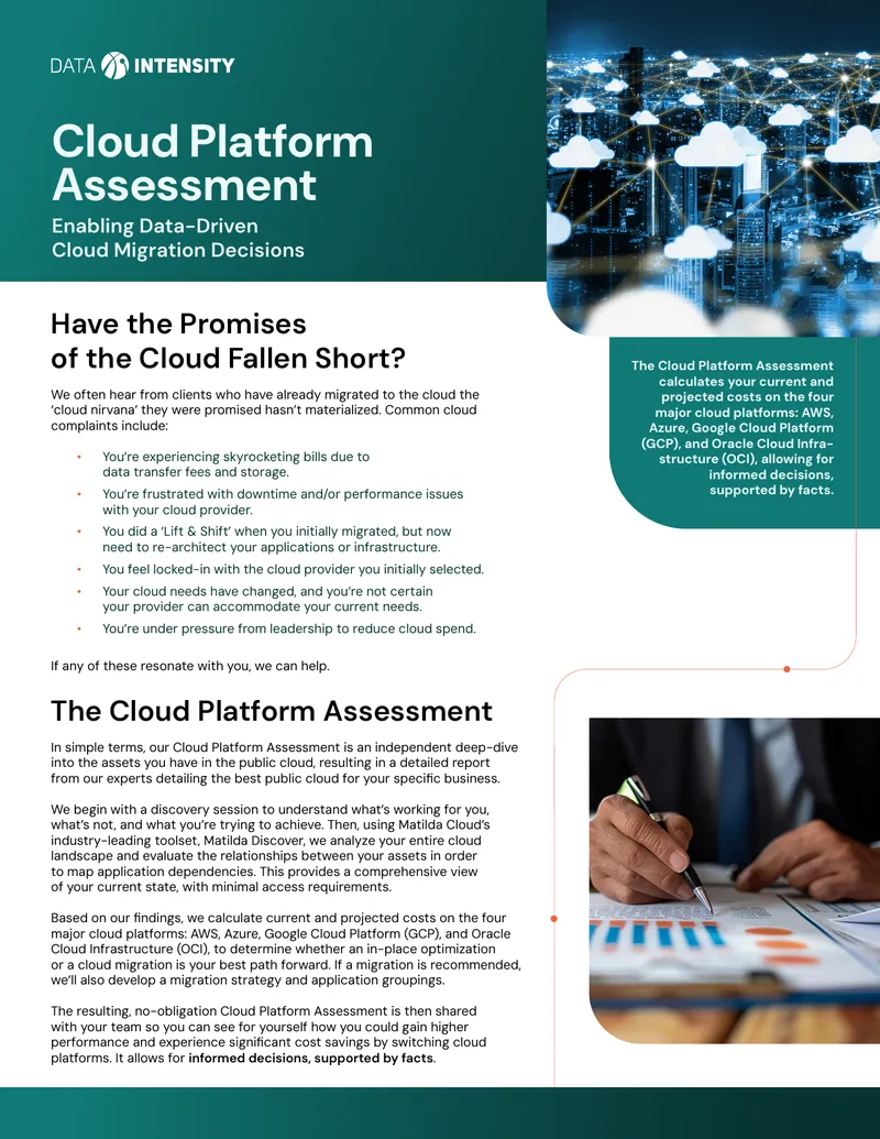 Cloud Platform Assessment for Cost Optimization