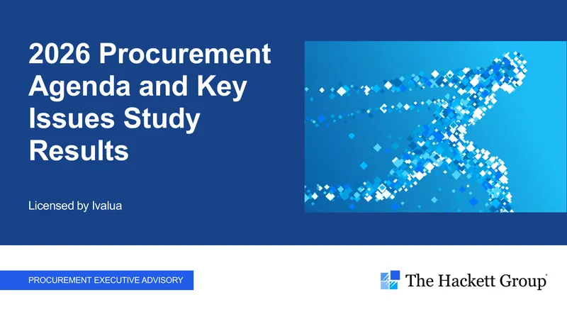 2026 Procurement Agenda and Key Issues Study Results