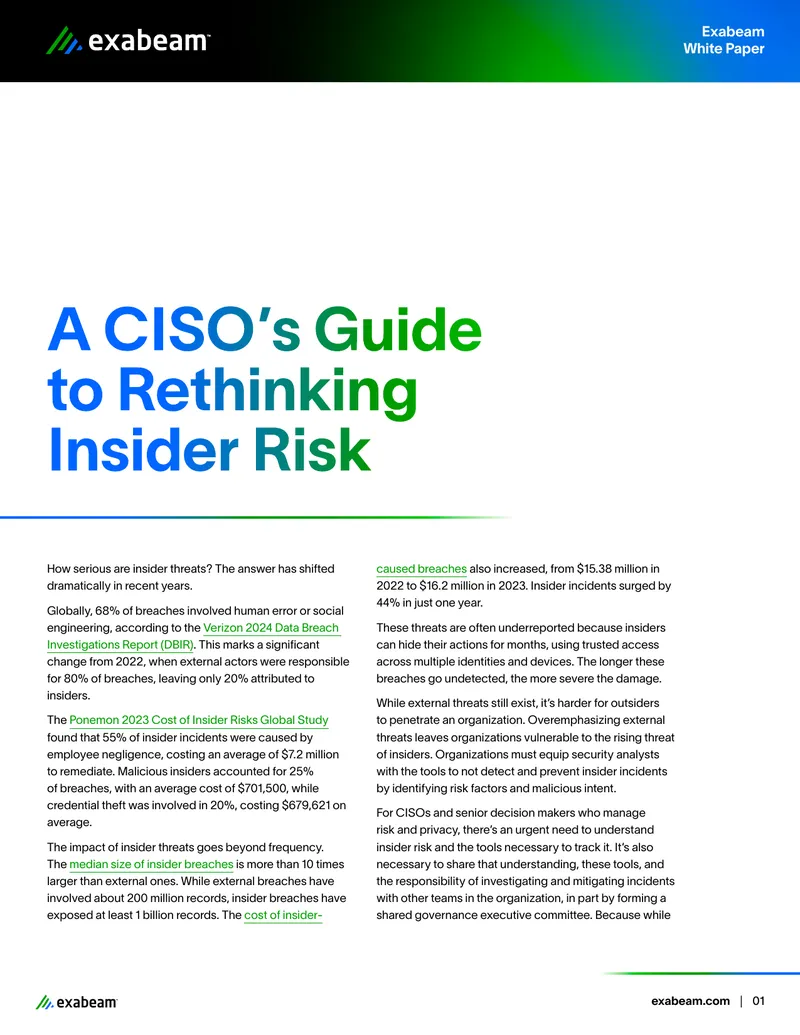 A CISO’s Guide to Rethinking Insider Risk