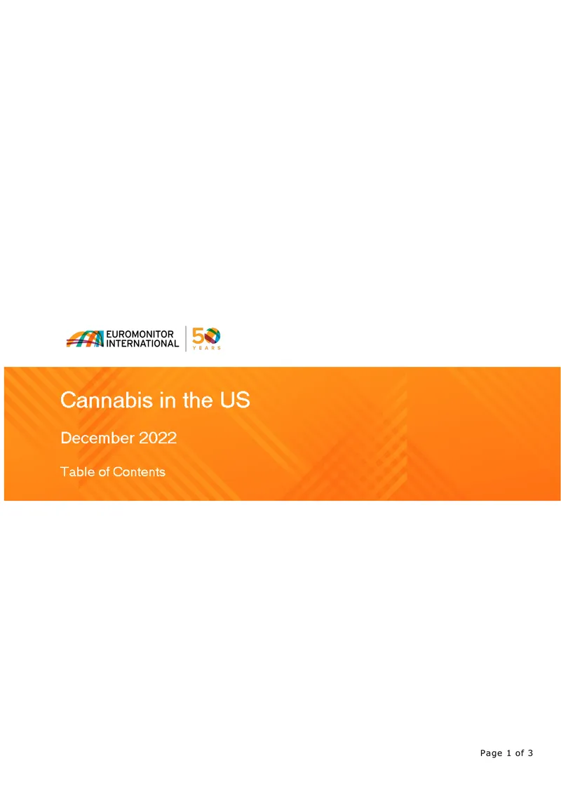 Cannabis Market Analysis in the US