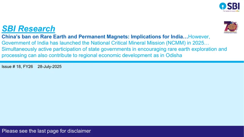 Implications of China's Rare Earth Ban for India