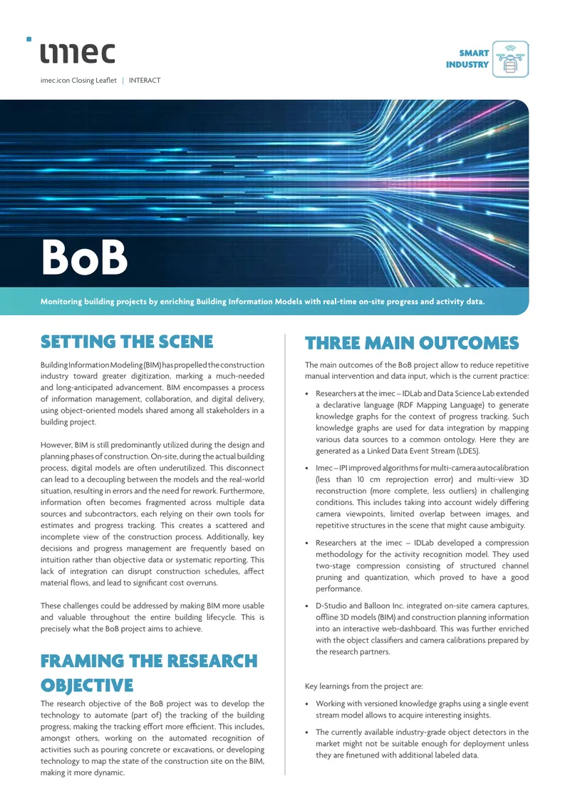 BoB Project on Building Information Modeling Integration