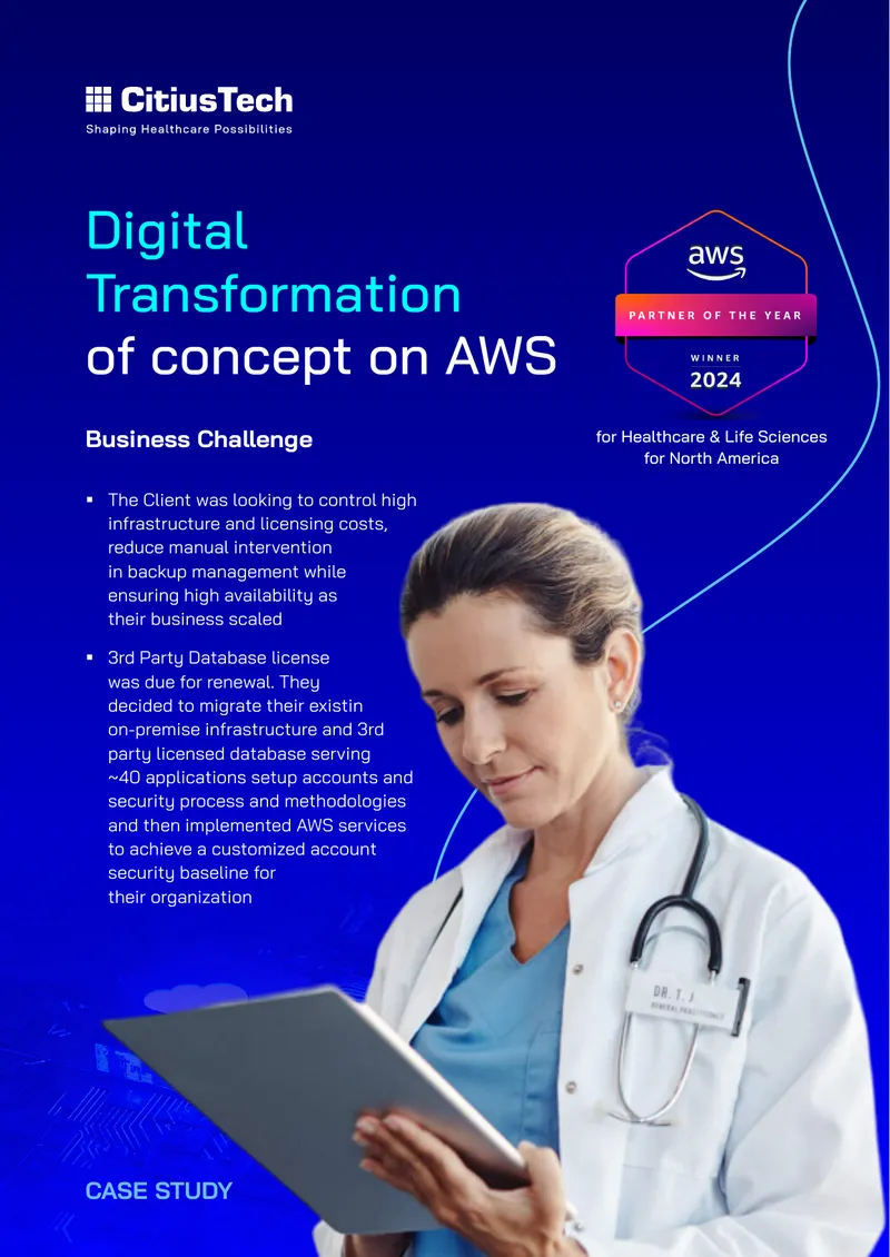 Digital Transformation Case Study on AWS