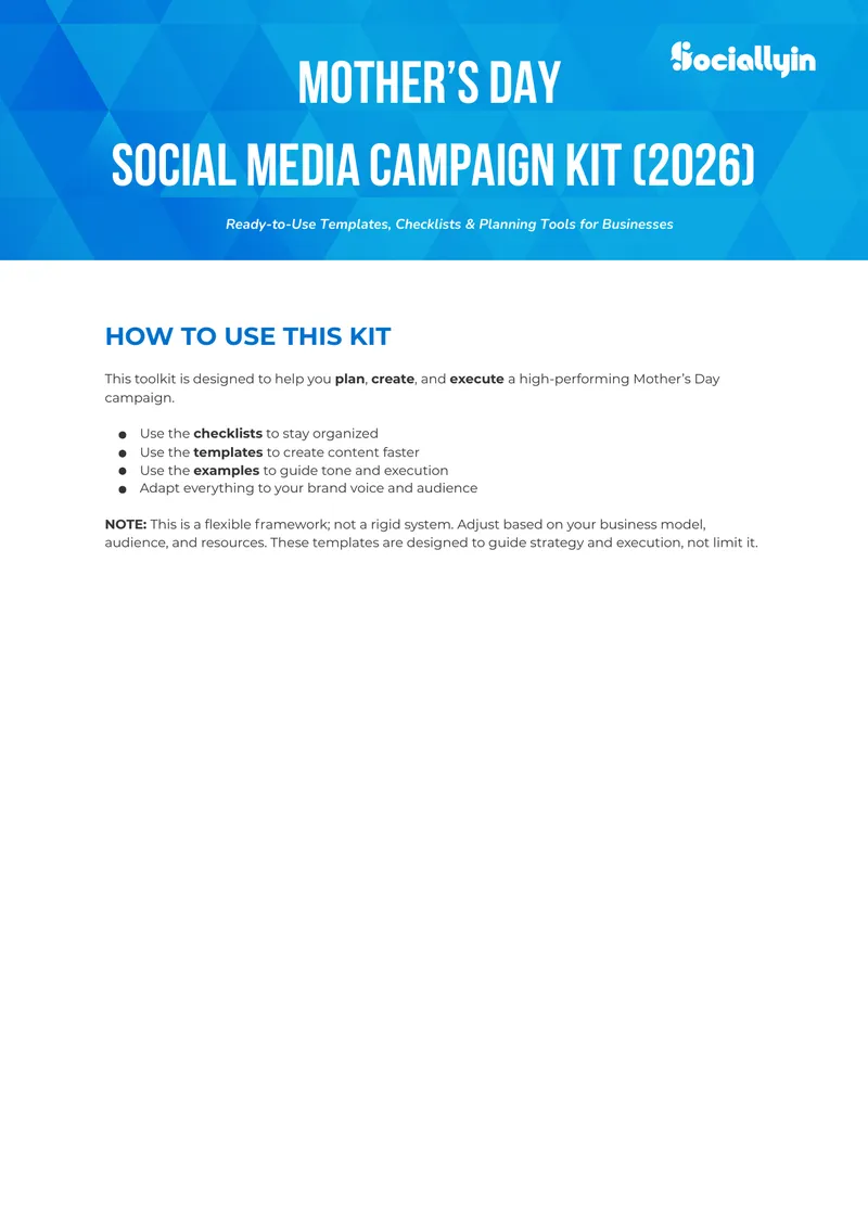 Mother’s Day Social Media Campaign Kit