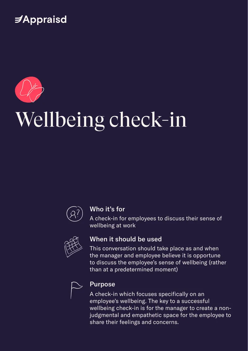 Employee Wellbeing Check-in Guidelines