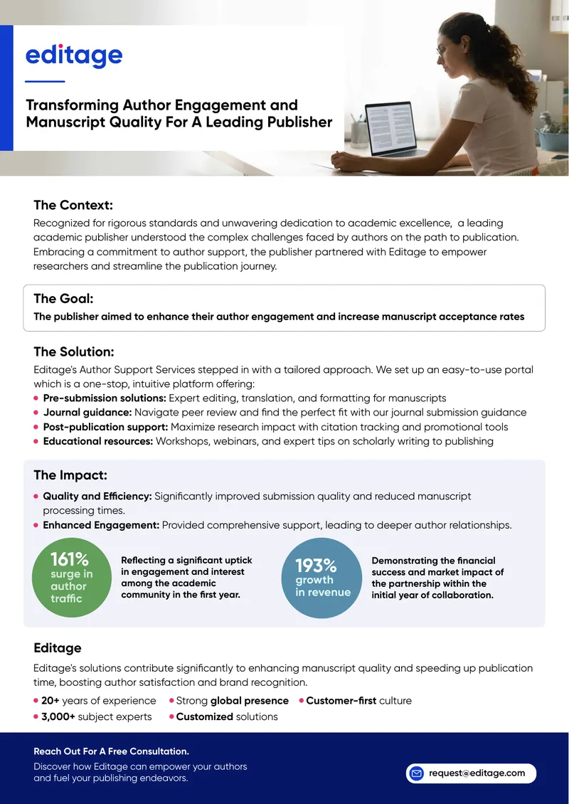 Transforming Author Engagement and Manuscript Quality
