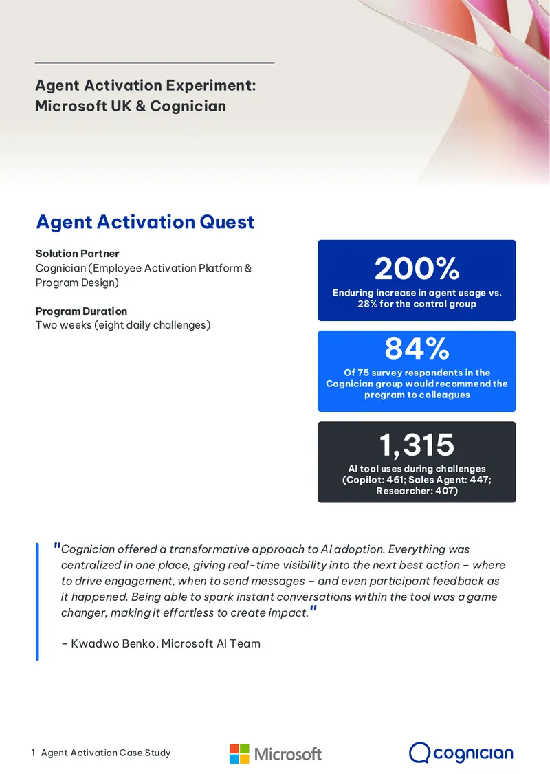 Agent Activation Program Case Study