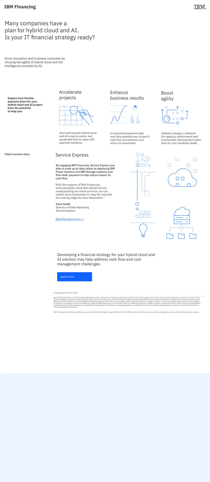 Client Success Story on Hybrid Cloud Financial Strategy