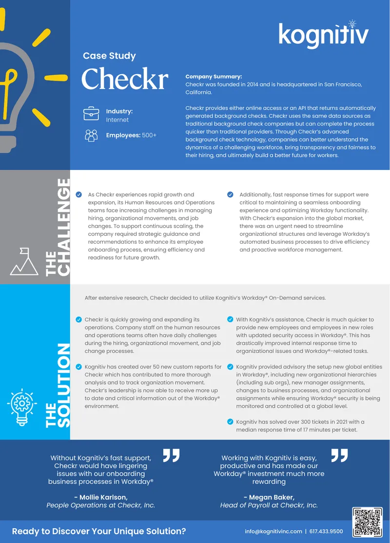 Checkr Employee Onboarding Process Enhancement Case Study