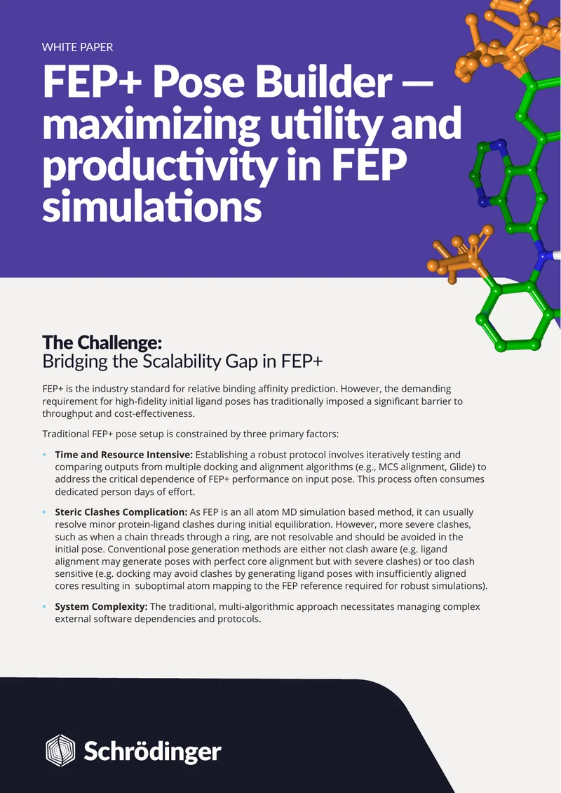 FEP+ Pose Builder Methodology for Simulations
