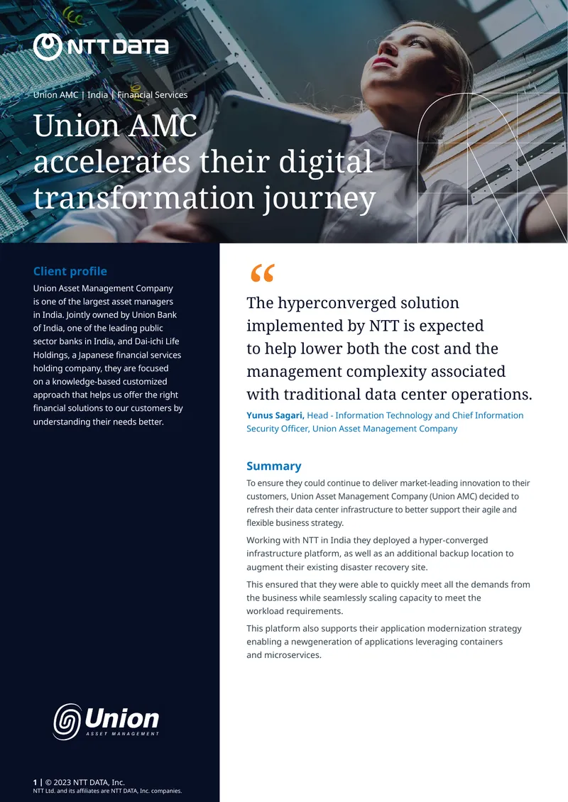Union AMC Digital Infrastructure Transformation Case Study