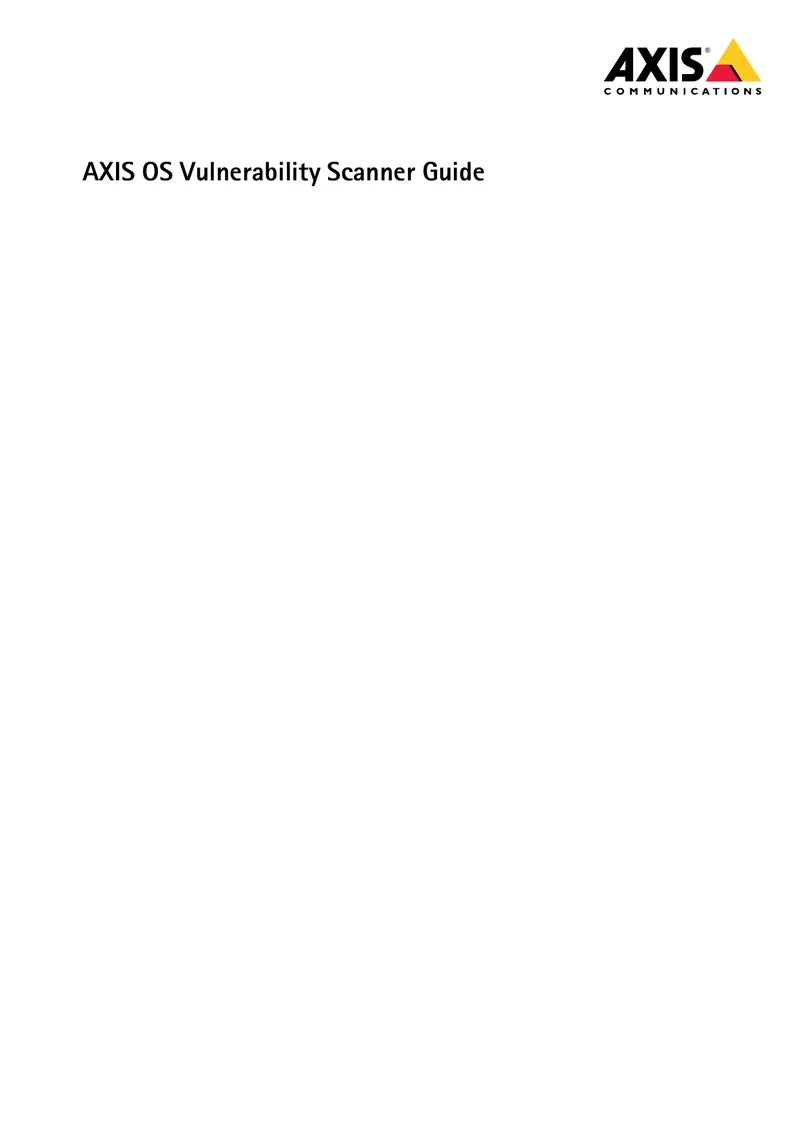 AXIS OS Vulnerability Scanner Guide