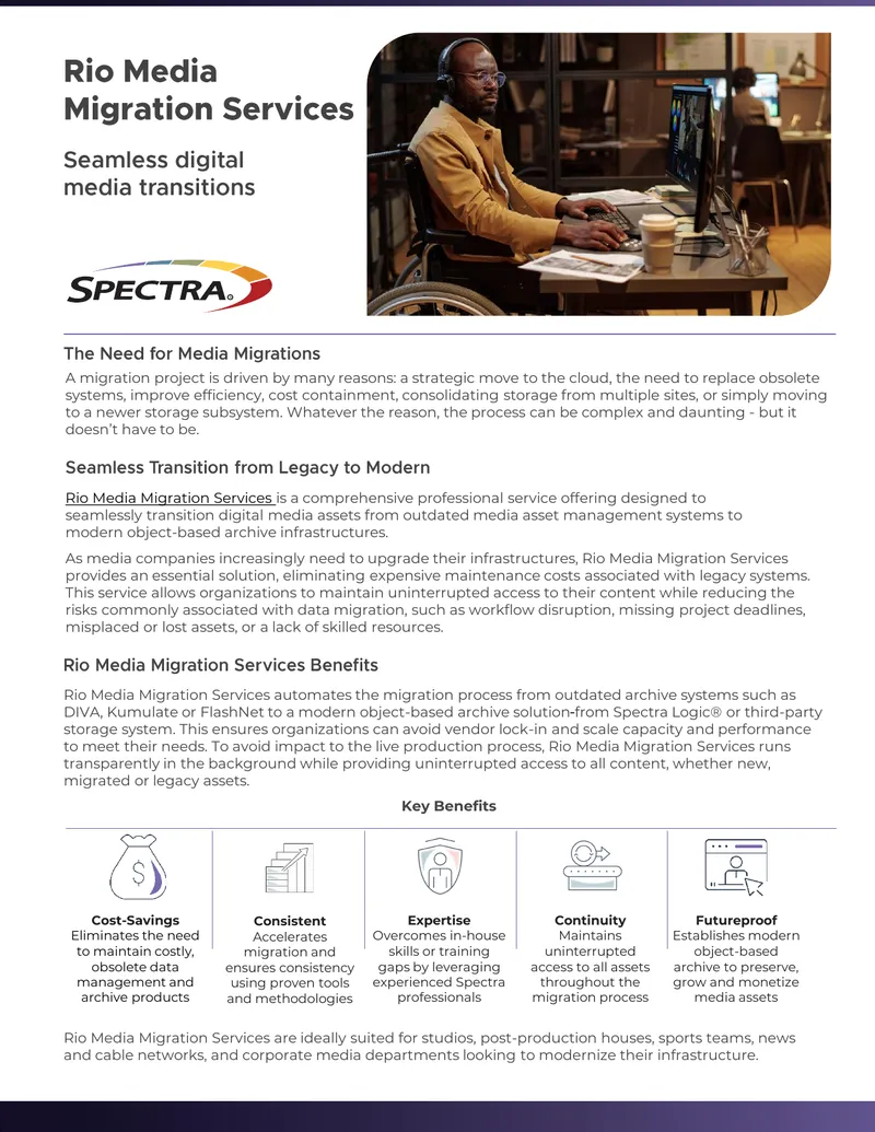 Rio Media Migration Services Overview