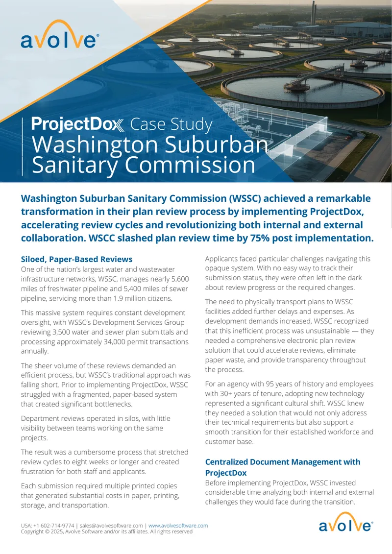 Washington Suburban Sanitary Commission Case Study