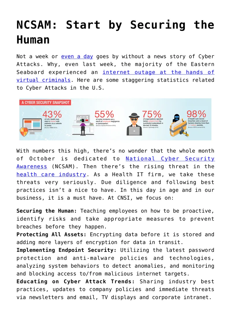 Cyber Security Awareness and Employee Training