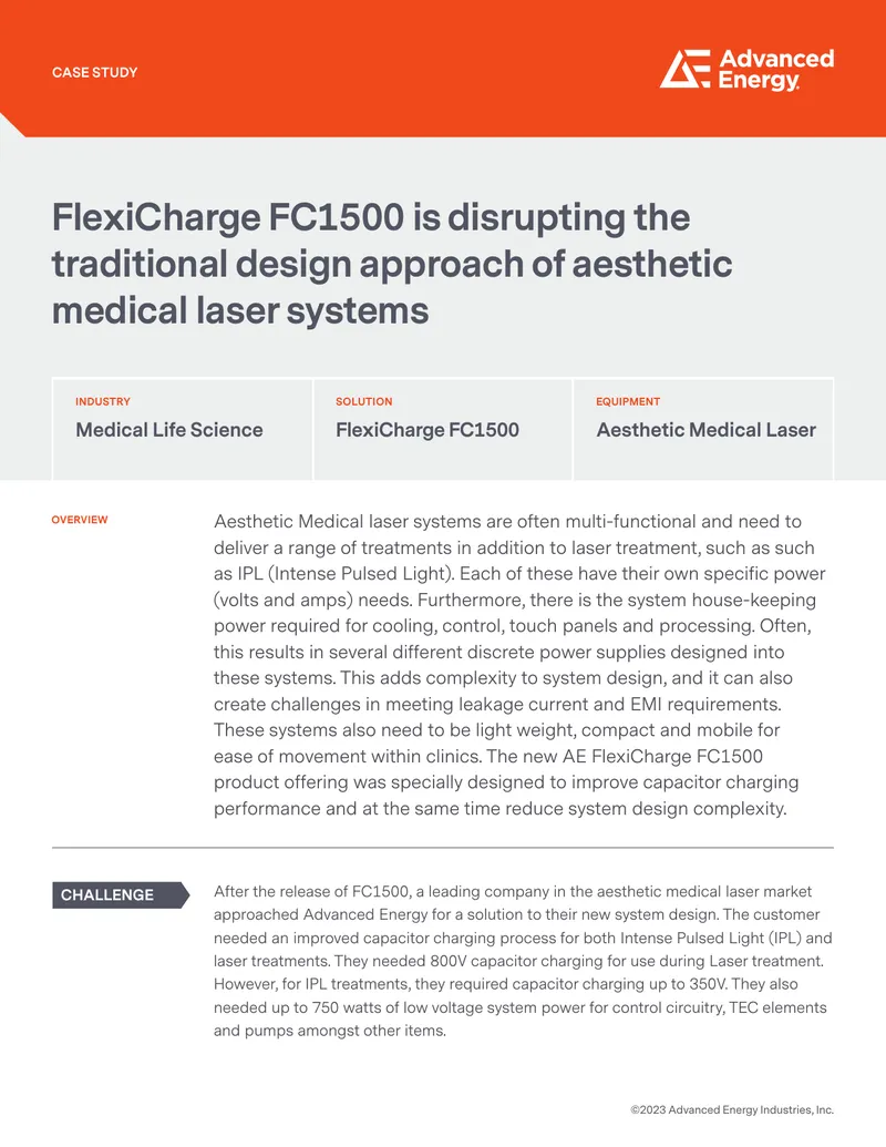 FlexiCharge FC1500 Aesthetic Medical Laser Case Study