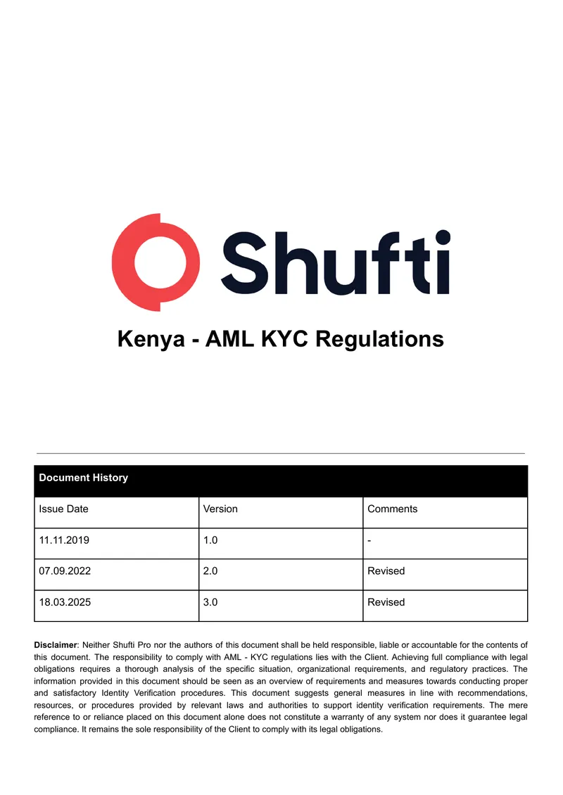 Kenya AML KYC Regulations Overview