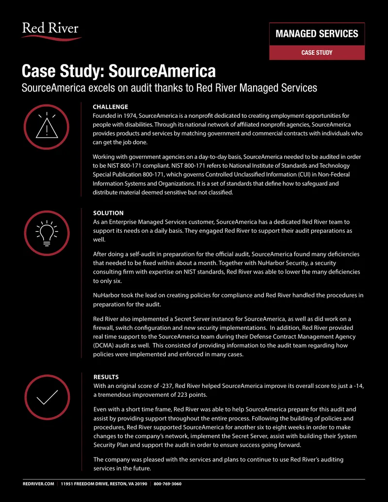 SourceAmerica Audit Preparation Case Study