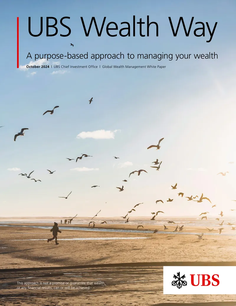 UBS Wealth Way Purpose-Based Wealth Management Framework