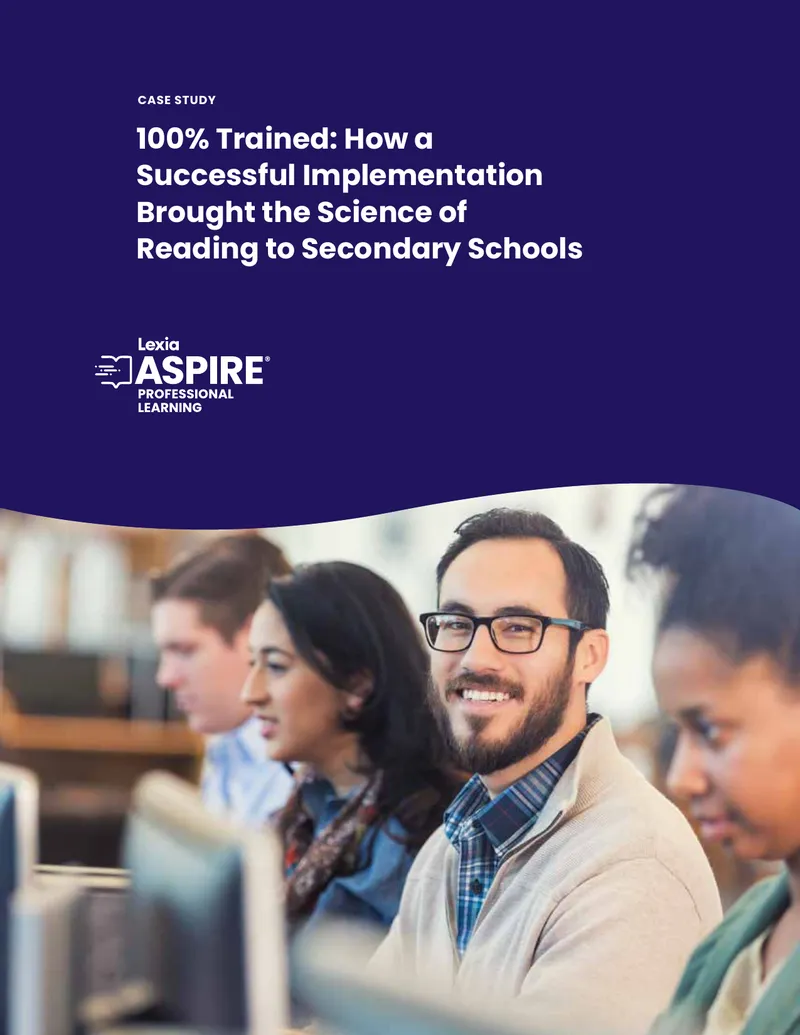 Successful Implementation of Science of Reading in Secondary Schools