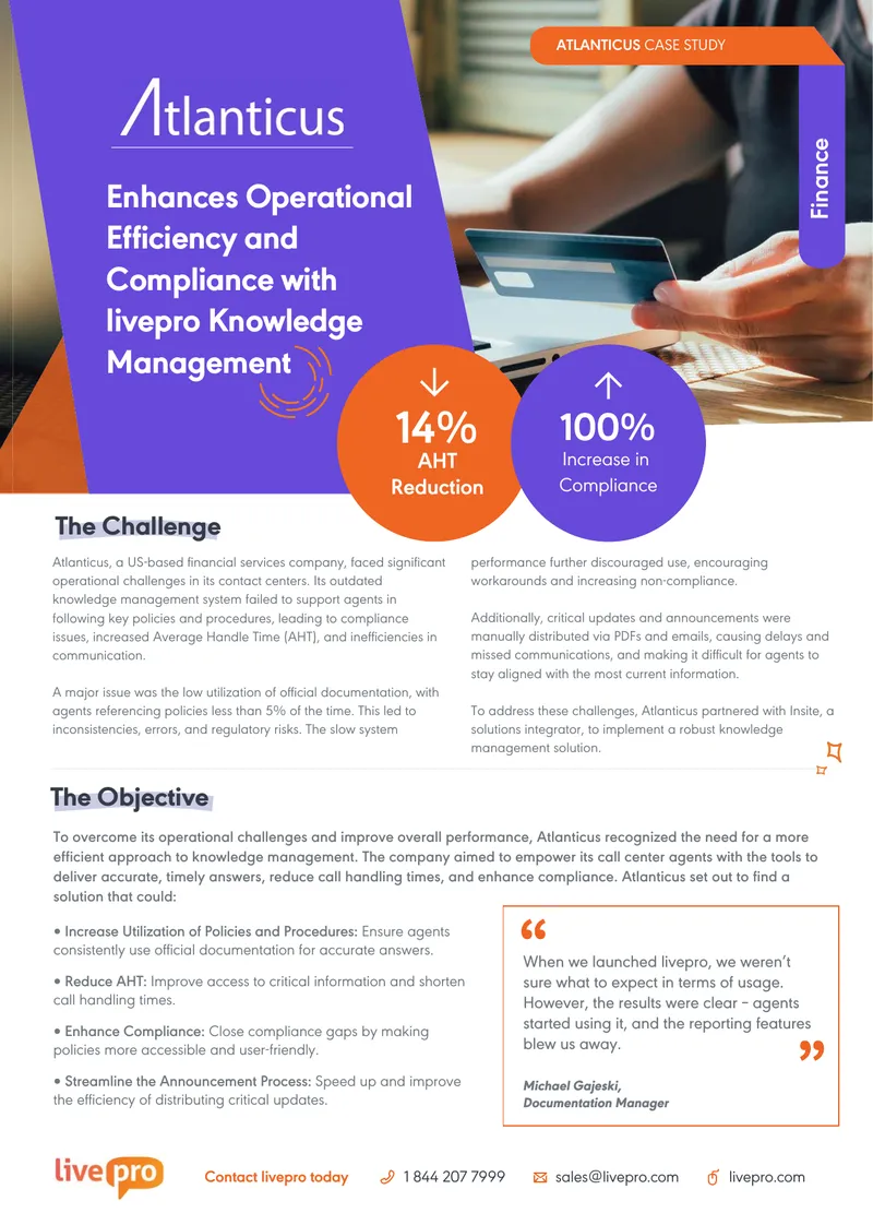 Atlanticus Knowledge Management Implementation Case Study