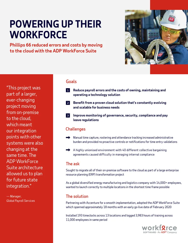 Cloud Migration and Workforce Management Implementation