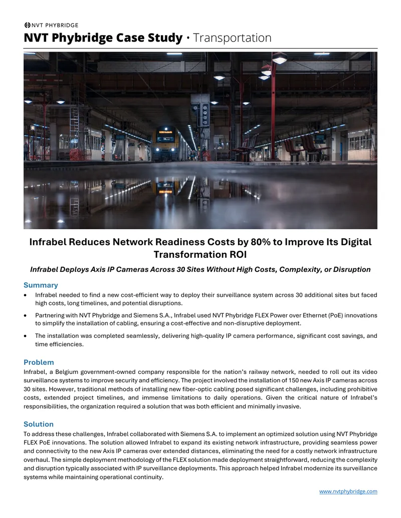 Infrabel Surveillance System Deployment Case Study