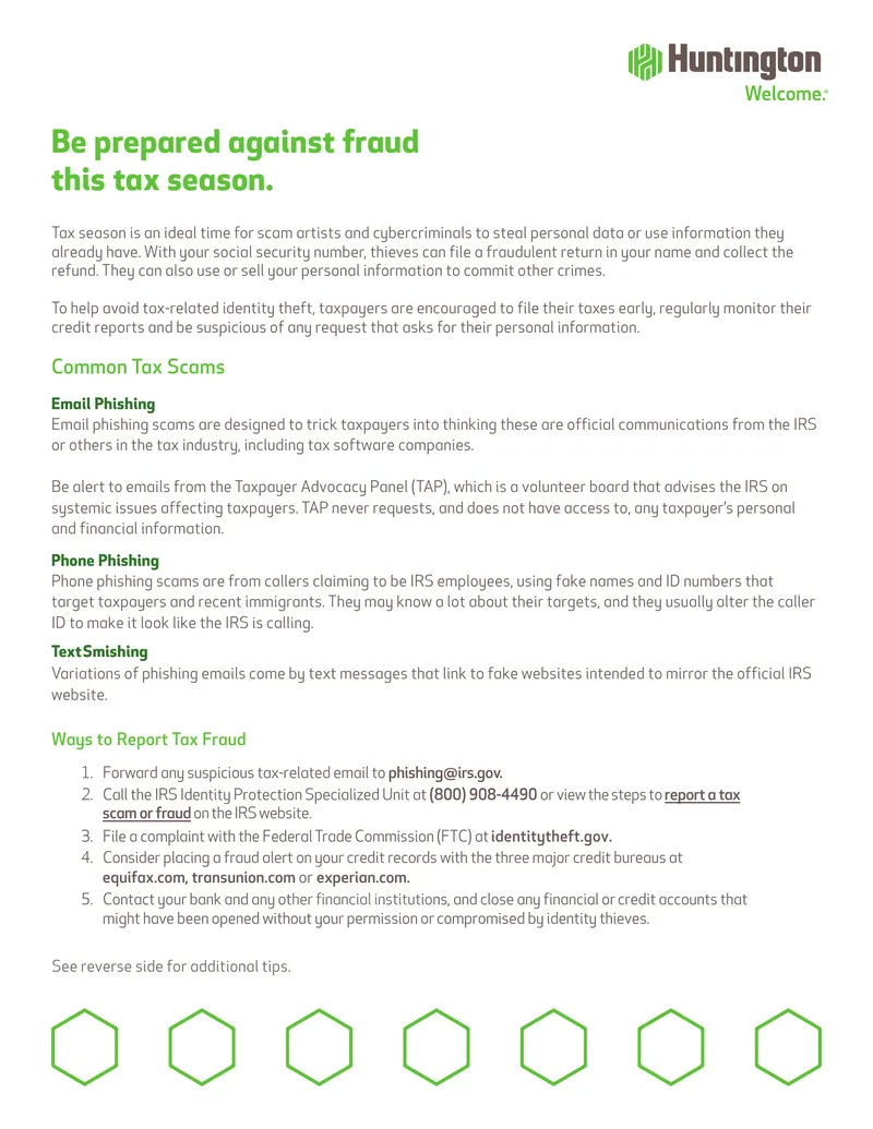 Tax Season Fraud Prevention Guide