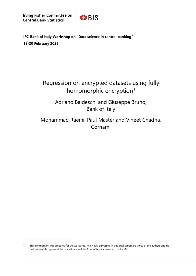 Regression on Encrypted Datasets Using Fully Homomorphic Encryption