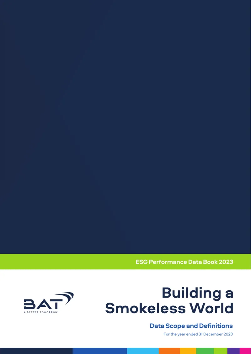 BAT ESG Performance Data Book 2023 Overview preview page 1