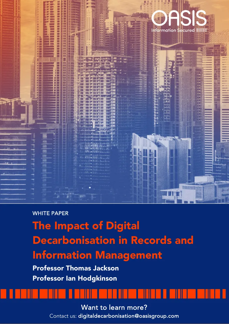 Impact of Digital Decarbonisation in Records Management
