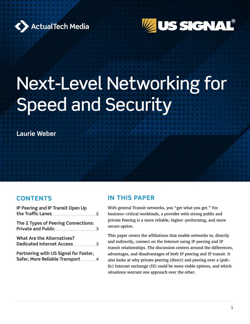 Next-Level Networking for Speed and Security
